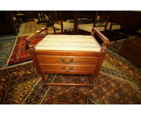 Edwardian piano stool