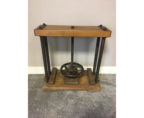 Vintage Book press 60cm x 55cm x 17 cm.
