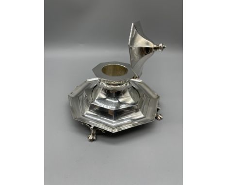 HM Silver Inkwell by The goldsmith and Silversmith Co203 g