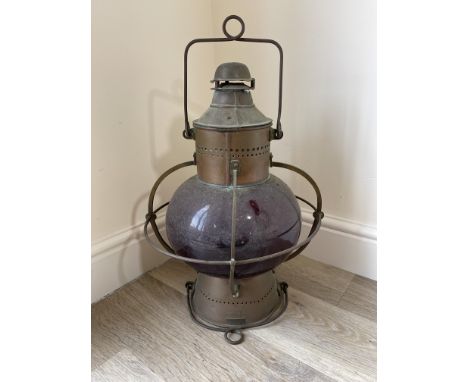 Vintage unusual; ships lantern by J Harvie &amp; Co ltd.