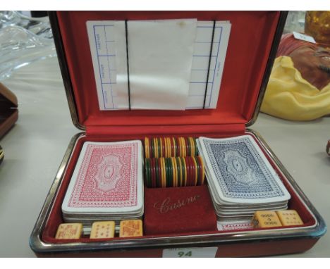 A vintage bridge set