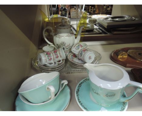 A coffee service and tea for two etc