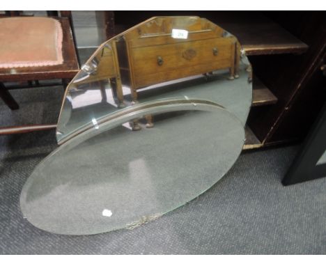 Two vintage wall mirrors