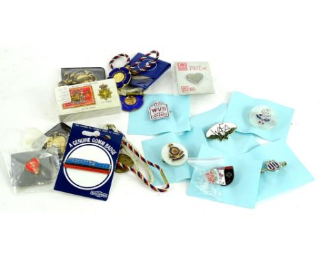 Miscellaneous enamel badges, to include W.A.S etc.