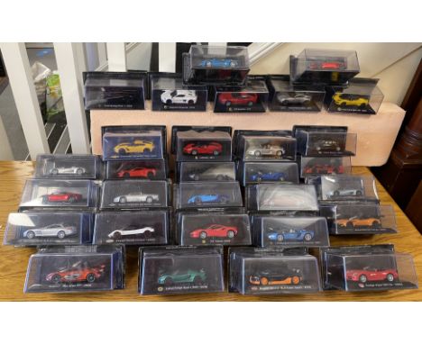 Die Cast Super Car Sports Car Collection of 30 inc Bugatti, Lotus, Ferrari etc