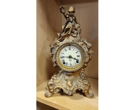 Antique Ansonia Rococo Style Classical Mantel Clock