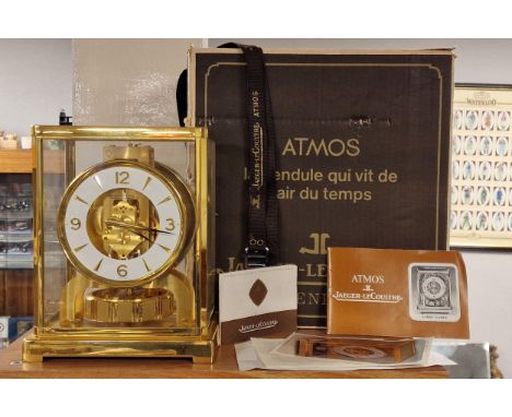 Jaeger Le Coultre Atmos Mantel Clock - boxed and with paperwork