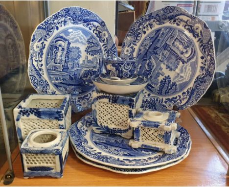 Spode Copeland Spode Italian Collection + some chinese style Blue &amp; White Jars