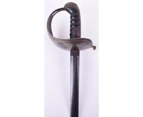 Rare British Experimental Cavalry Troopers Sword, c.1850, the hilt is the 1821 pattern Heavy Cavalry Troopers solid bowl type