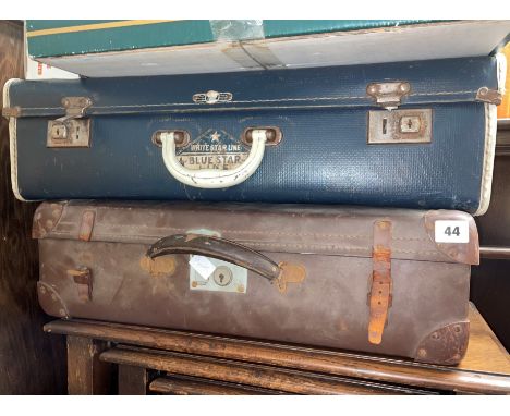 TWO VINTAGE MID 20TH CENTURY SUITCASES