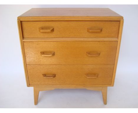 G plan light oak chest of drawers. 