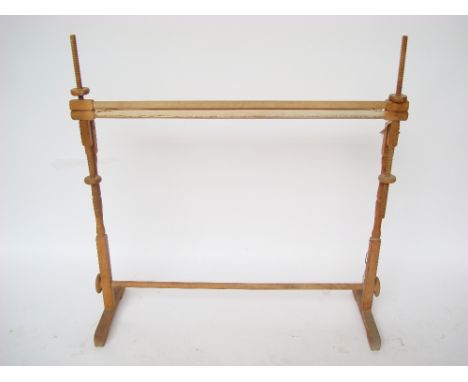 A tapestry loom. 