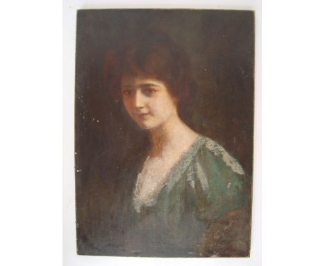 Abbey Altson (1866 - 1949).
Portrait of a woman, head and shoulders, oil on canvas, signed Abbey Altson.
39 x 54cm. 
