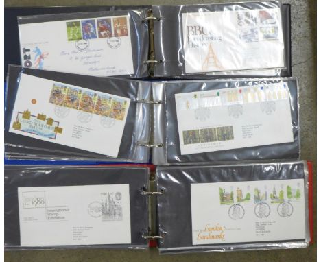 Three albums of first day covers 
