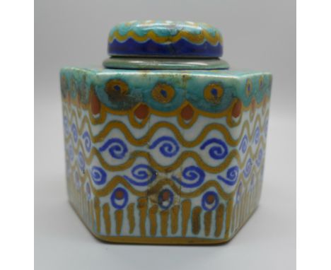 A Gouda Holland for Liberty of London ceramic inkwell, 8.5cm 