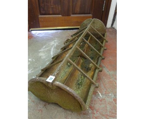 Cast farm feeding trough, 93 cms long
