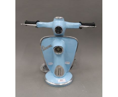 A small Vespa lamp. 31.5 cm high.