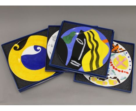 Four boxed Wedgwood National Art Collections Fund plates. Each 30.5 cm diameter.