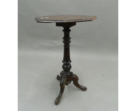 A Victorian mahogany tripod table