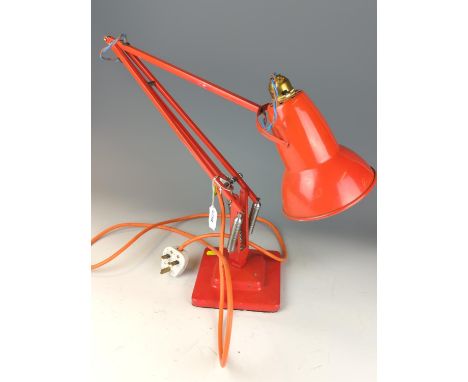 Herbert and Terry and sons 2 step based angle poise lamp with 3 springs base 15 x 15cmhas been rewired 