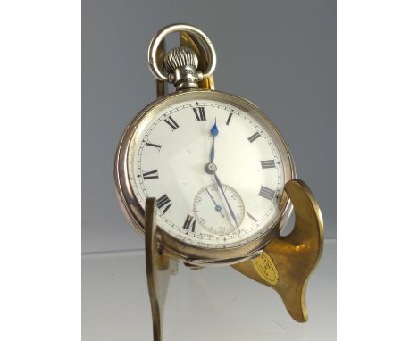 Zenith silver cased open face pocket watch with subsidiary seconds, 17 jewels, movement signed and numbered 2603124, case no.