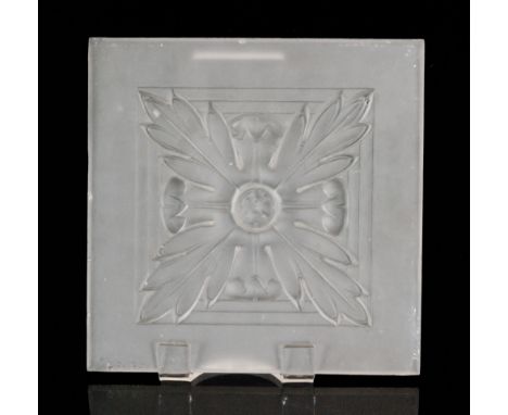 A 1930s John Walsh Walsh glass Vesta lighting panel from the Twelve Labours of Hercules series designed by Walter Gilbert, of