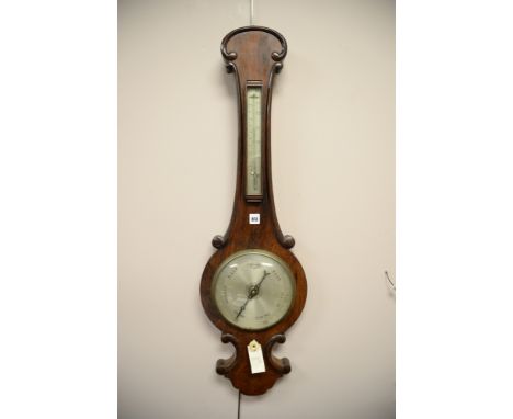 A 19th century rosewood banjo barometer