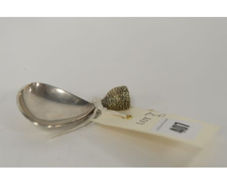 1974 Silver Caddy Spoon stamped RFC, London