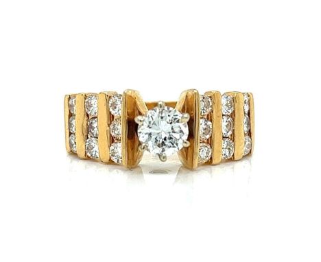 14K Yellow Gold 2.05 Ct. Diamond Ring. &nbsp; &nbsp; &nbsp; &nbsp; &nbsp; &nbsp; &nbsp; &nbsp; &nbsp; &nbsp; Weighing 8.7 gra