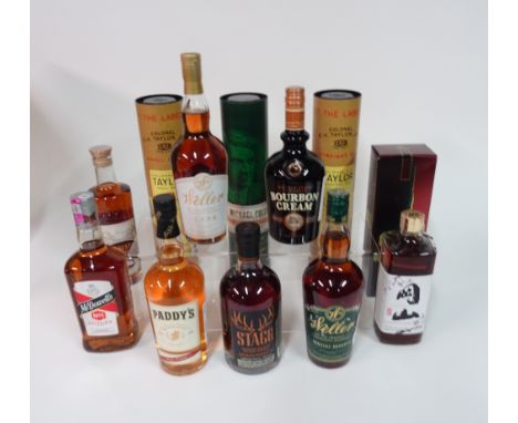 Box 43 - WhiskyOkayama Malt Whisky Weller Bourbon Whisky Stagg Jr. Kentuky BourbonPaddy's Irish Whisky McDowell's No.1 Whisky
