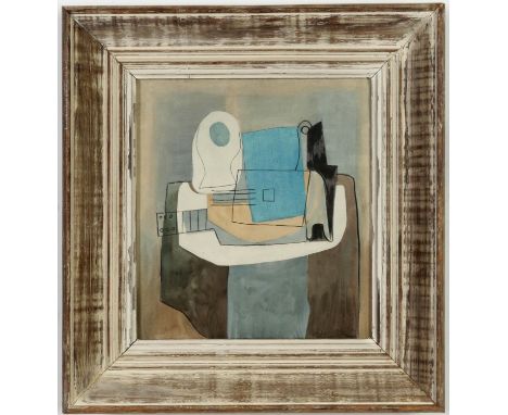 PABLO PICASSO, Chitrra Bottiglia et Fruittiera, rare pochoir, edition 200, suite Venti pochoir, Milan, French vintage frame, 