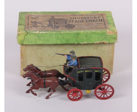 A Johillco miniature stage coach, "Correct Model of a Wild West Stage Coach", in original box 