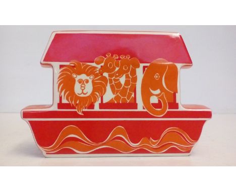 Carltonware money box in the form of Noah's Ar, height 12cm