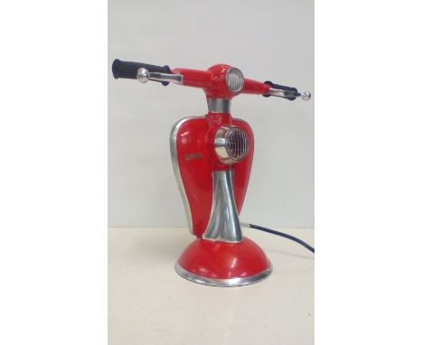 Table lamp in the form of a Lambretta, height 28cm 