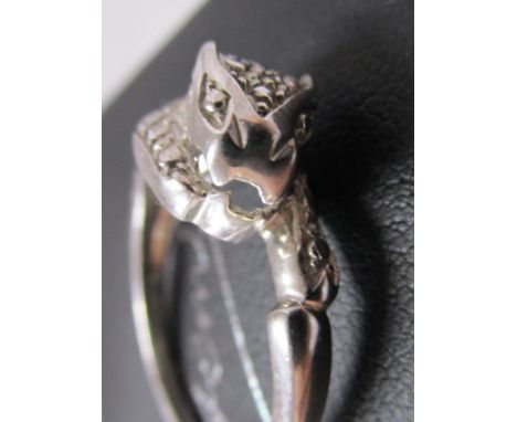 Silver Panther ring