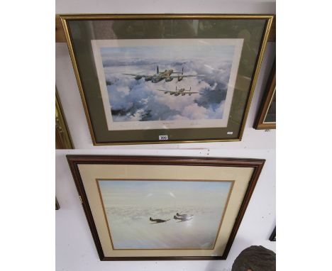 Signed print by Robert Taylor & Coulson print of spitfires