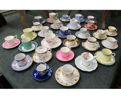 Large collection of antique cups & saucers