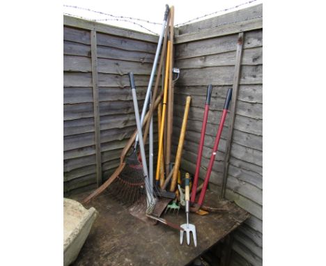 Collection of garden tools