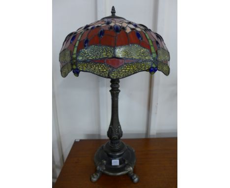 A Tiffany style table lamp