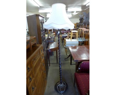 A barleytwist standard lamp