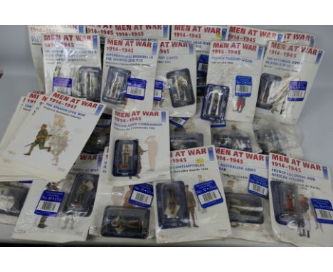 DelPrado - Men At Wa. A selection of Twenty Three diecast model military figures, predominantly 'Men at War 1914-1945' series