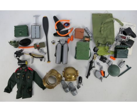 Palitoy - Action Man - A group of and unboxed vintage Action Man outfits and equipment / accessory sets. Lot includes Sabotag
