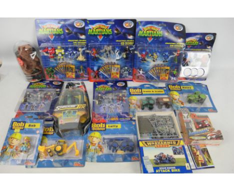 Bob the Builder - Racing Champions - Butt Ugly Martians - Hasbro - Batman - Mattel. A selection of Fifteen carded Action Figu