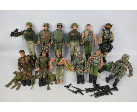 Hasbro - Action Man - A brigade of 12 unboxed 'Second Generation' modern Action Man figures. Lot contains figures in a variet