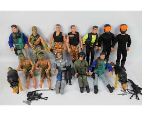 Hasbro - Action Man - A platoon of 12 unboxed 'Second Generation' modern Action Man figures. Lot contains figures in a variet