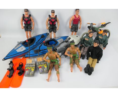 Hasbro - Action Man - A group of 8 unboxed 'Second Generation' modern Action Man figures and some vehicles. Lot contains figu