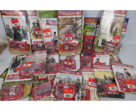 DelPrado - Napoleon at war - Relive Waterloo. A selection of 21 sealed and some not sealed Osprey Publications with DelPrado 