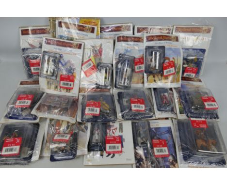 Del Prado - Medieval Warriors. A selection of Twenty diecast model warrior figures, appearing mint in sealed blister packs (a