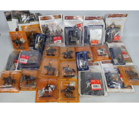 DelPrado - Medieval Warriors - Cavalry. A selection of Twenty-Five diecast model military figures, predominantly 'Medieval Wa