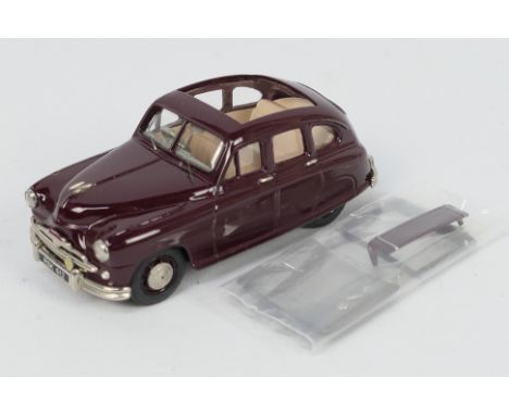 Kenna Models - A boxed limited edition hand built white metal model Standard Vanguard Tickford Rolltop Roof car in maroon in 